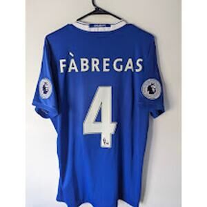 Chelsea Fabregas 2016/17 Home Jersey ⚽ Men’s Large PL Patched